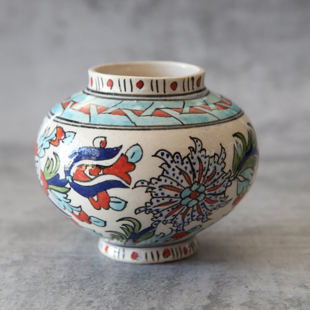 Turkish Edip Cini Ceramic Vase